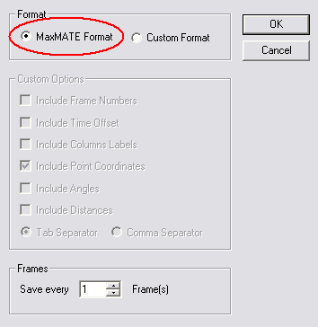 MaxMATE Options